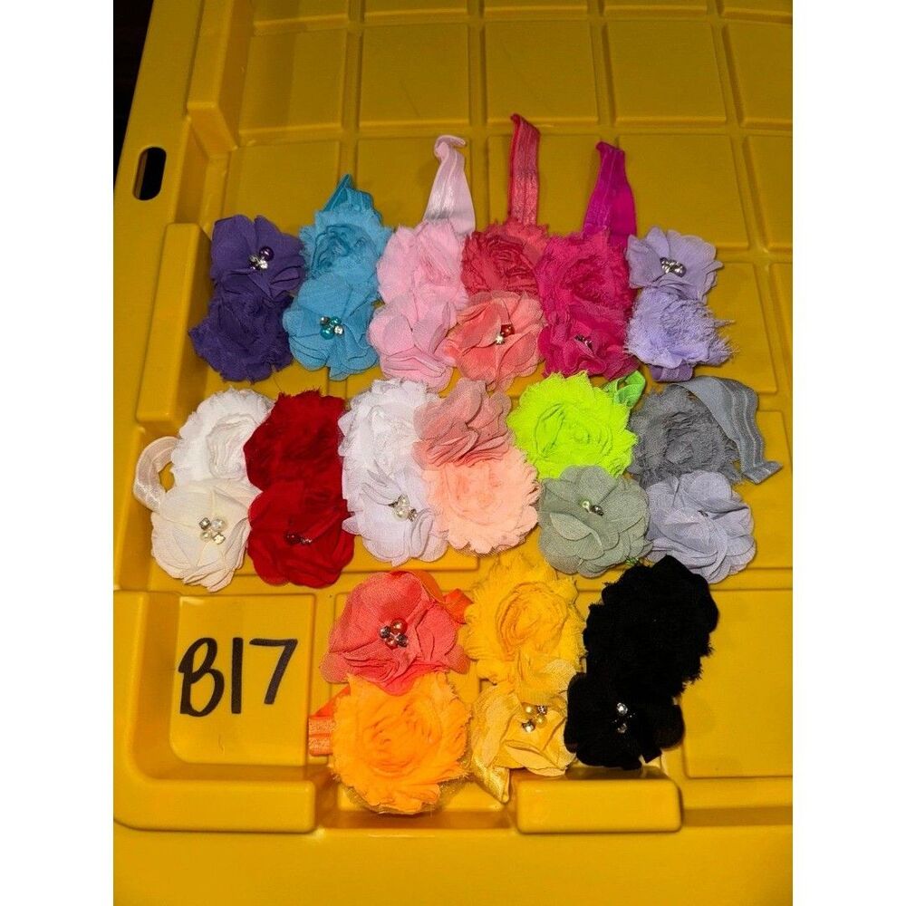 15 baby girl flower head bands B18
